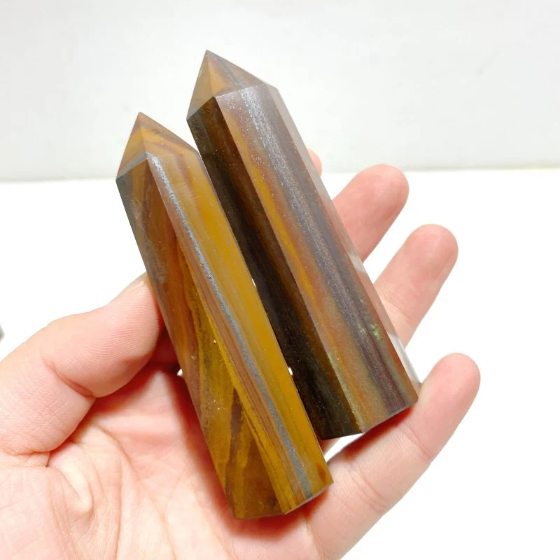 Tiger Eye Stone Mixed Iron Tower Points Wholesale - Image 3