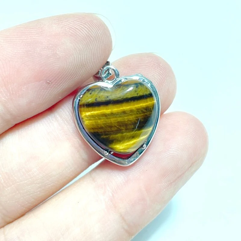 Tiger Eye Heart Shape Pendant Wholesale - Image 3