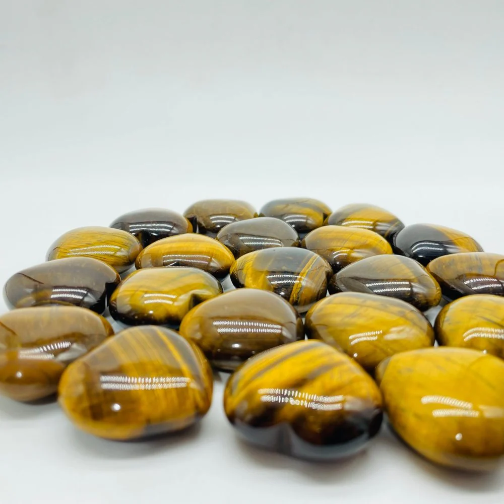 Tiger Eye Heart Stone 1.1in(3cm) Wholesale - Image 4