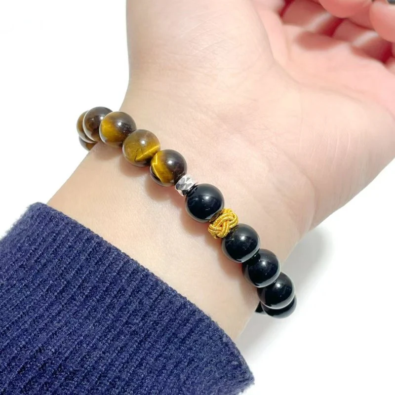 Tiger Eye Obsidian DIY Bracelet Wholesale Original Design - Image 2