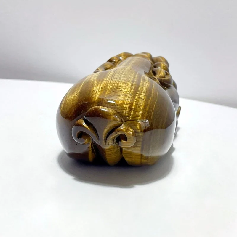 Large Tiger Eye Pixiu Carving - Image 4