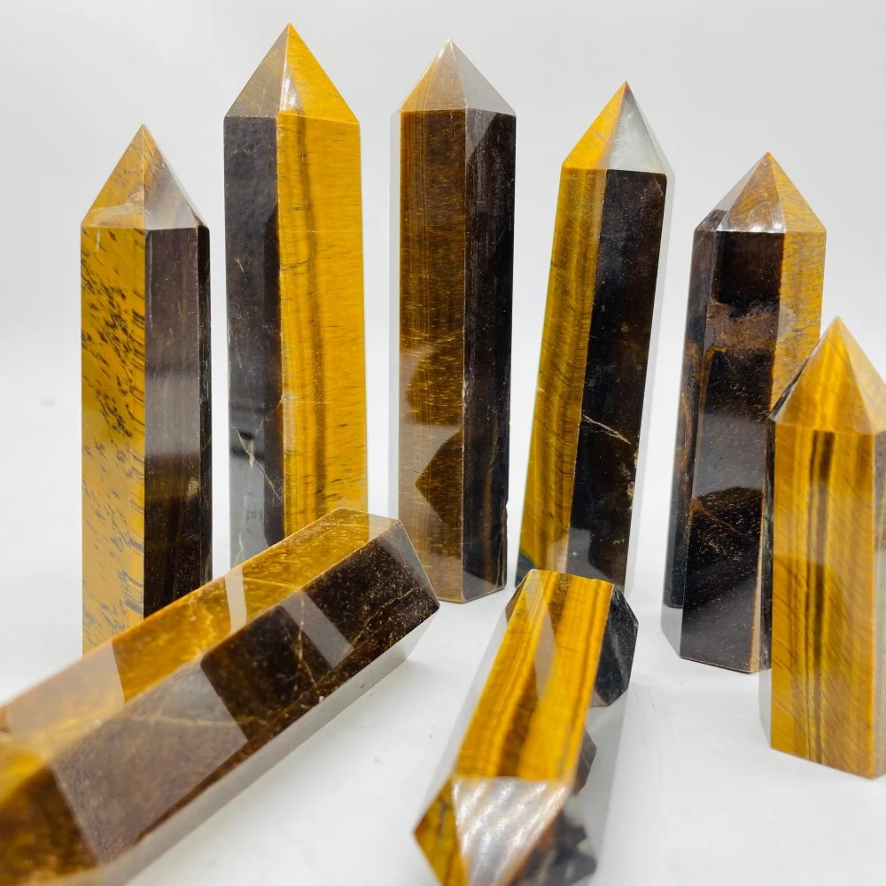 Tiger Eye Tower Point Crystal Wholesale - Image 2