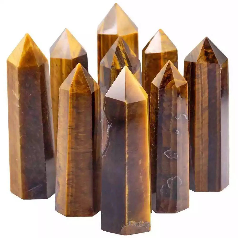 Tiger Eye Tower Point Crystal Wholesale - Image 3