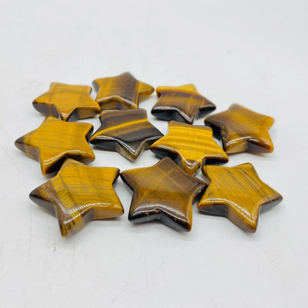 Tiger Eye Star&Moon Carving Crystal Wholesale - Image 3