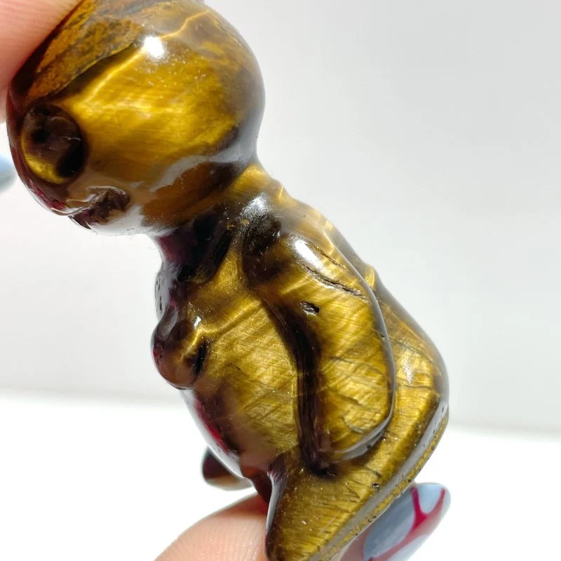 13 Pieces Tiger Eye Voodoo Doll Carving(Defect) - Image 5