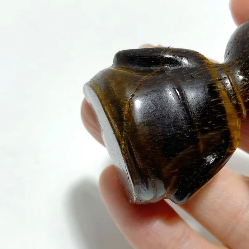 13 Pieces Tiger Eye Voodoo Doll Carving(Defect) - Image 6