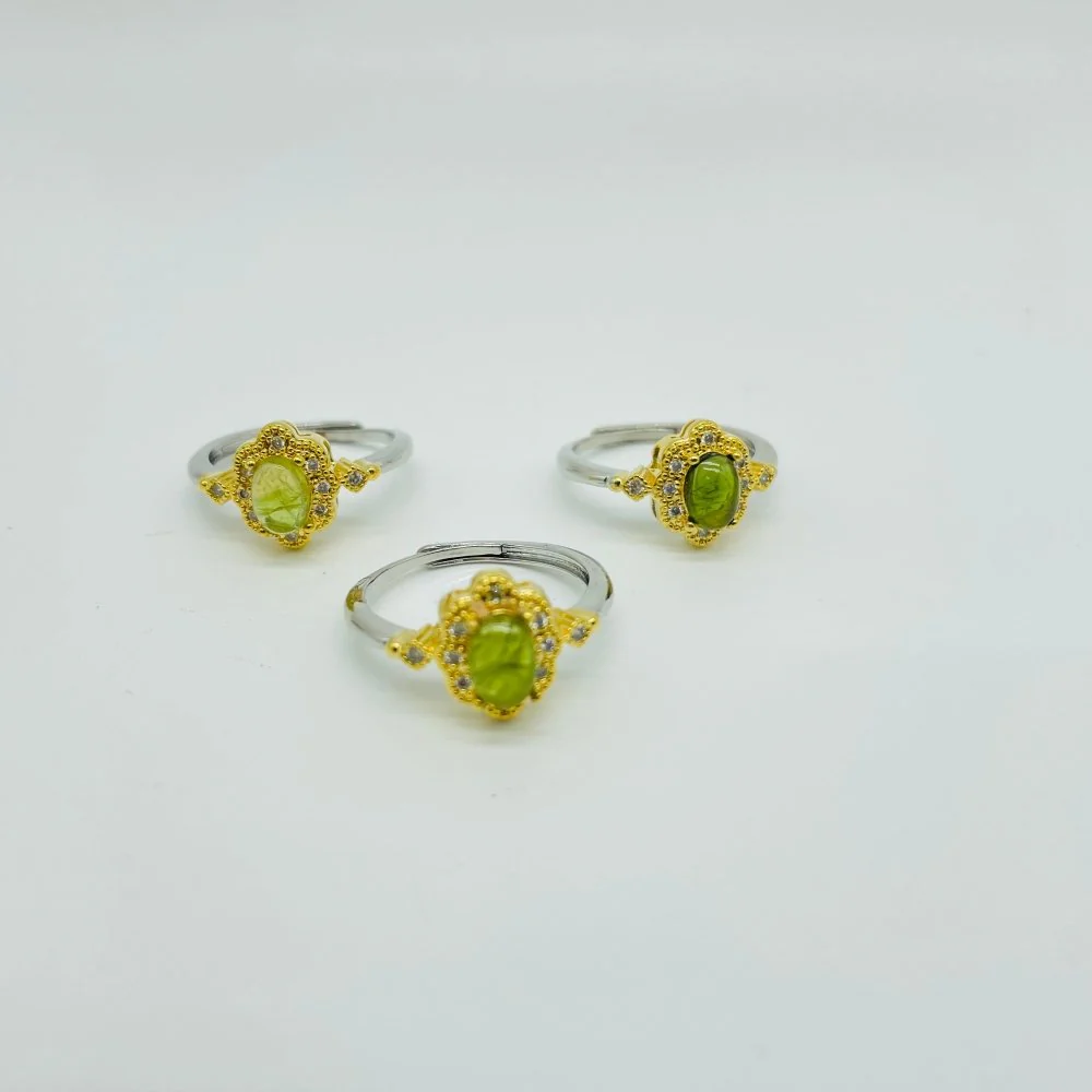 Natural Green And Pink Tourmaline Ring Wholesale - Image 2