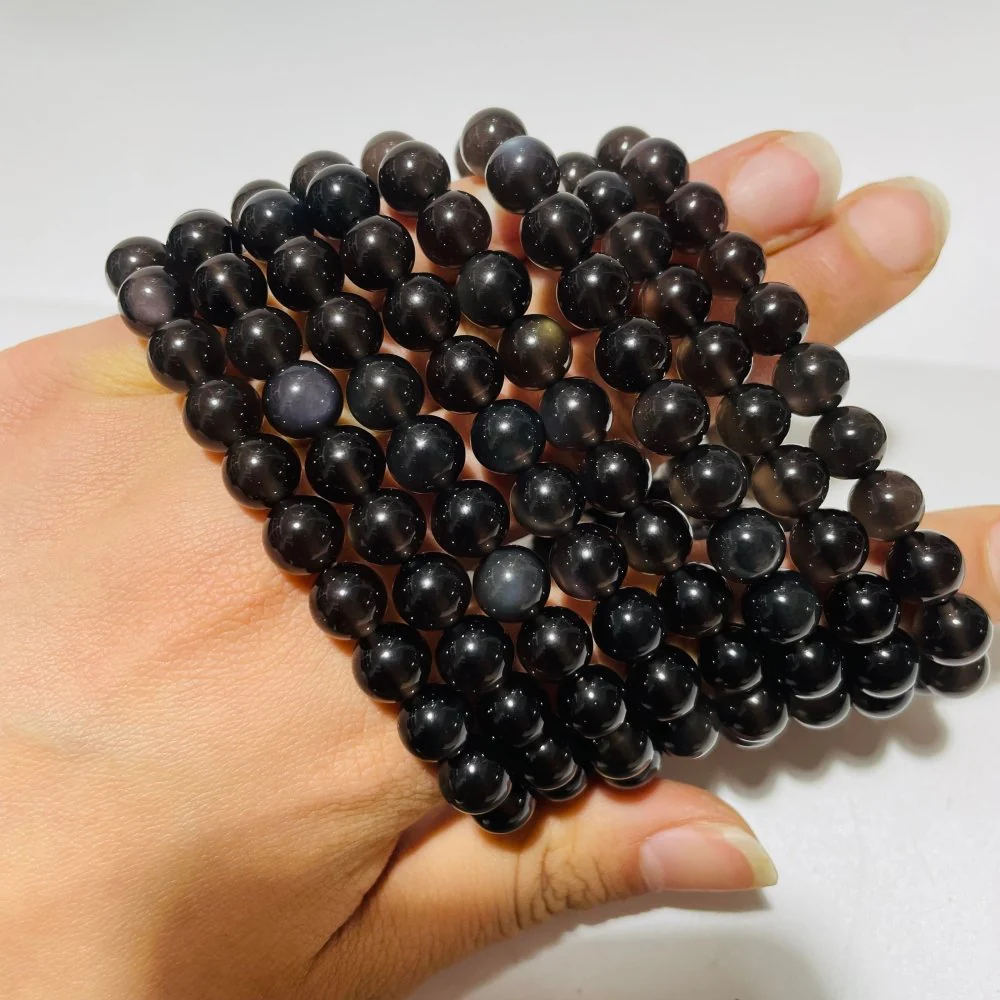 Transparent Rainbow Obsidian Bracelet Wholesale - Image 2