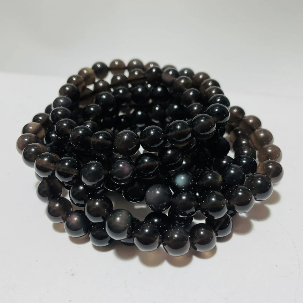 Transparent Rainbow Obsidian Bracelet Wholesale - Image 3