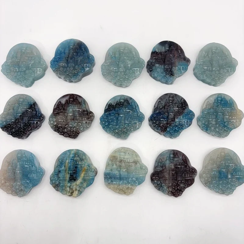15 Pieces Trolleite Castle Carving Crystal Wholesale - Image 3