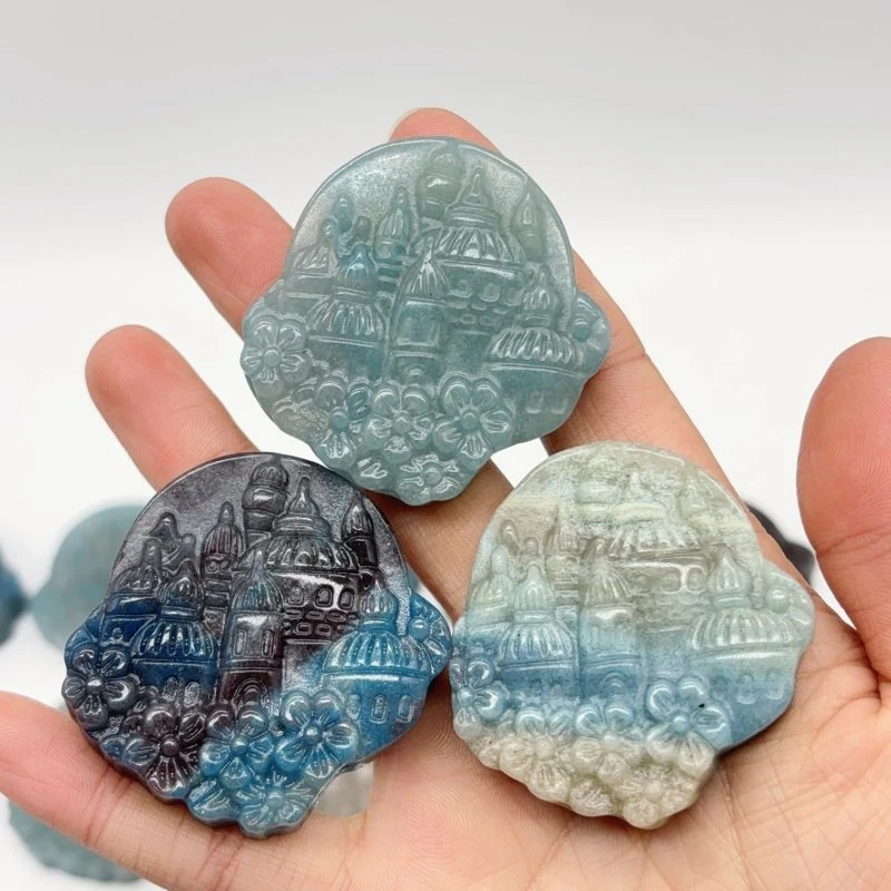 15 Pieces Trolleite Castle Carving Crystal Wholesale - Image 4