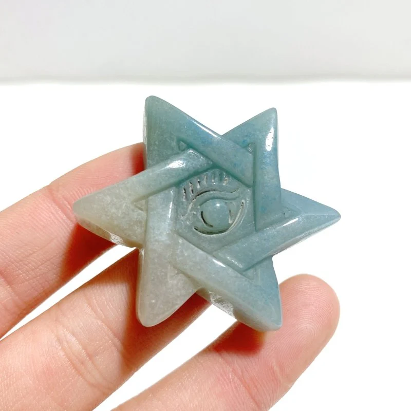 11 Pieces Trolleite Evil Eye Star Carving Clearance - Image 3