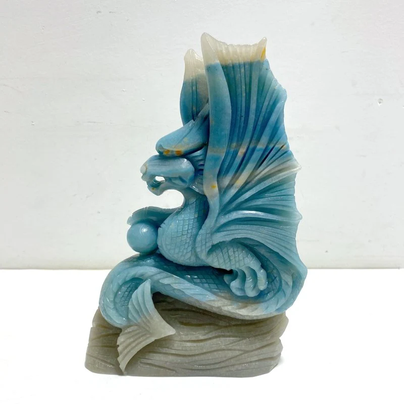 Unique Trolleite Flying Dragon Carving #13