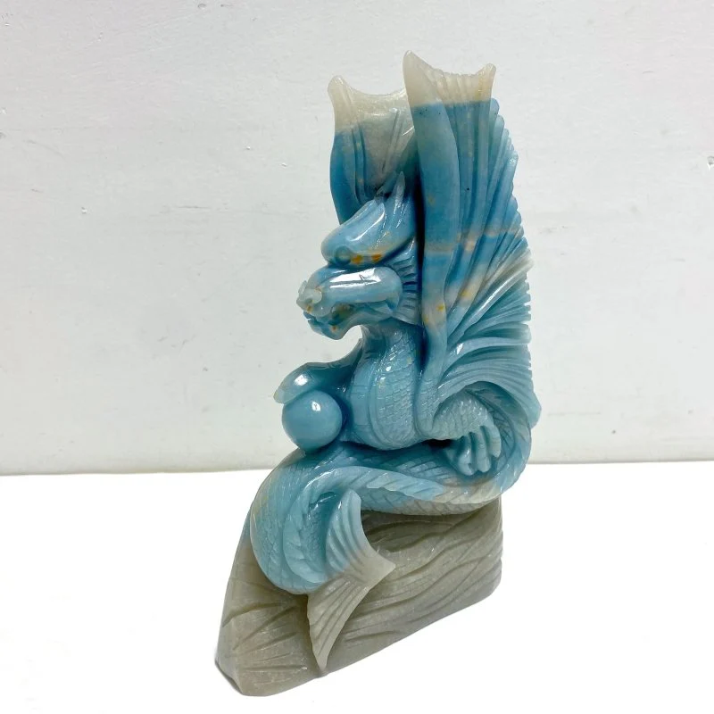 Unique Trolleite Flying Dragon Carving #13 - Image 2