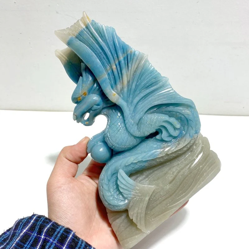 Unique Trolleite Flying Dragon Carving #13 - Image 5