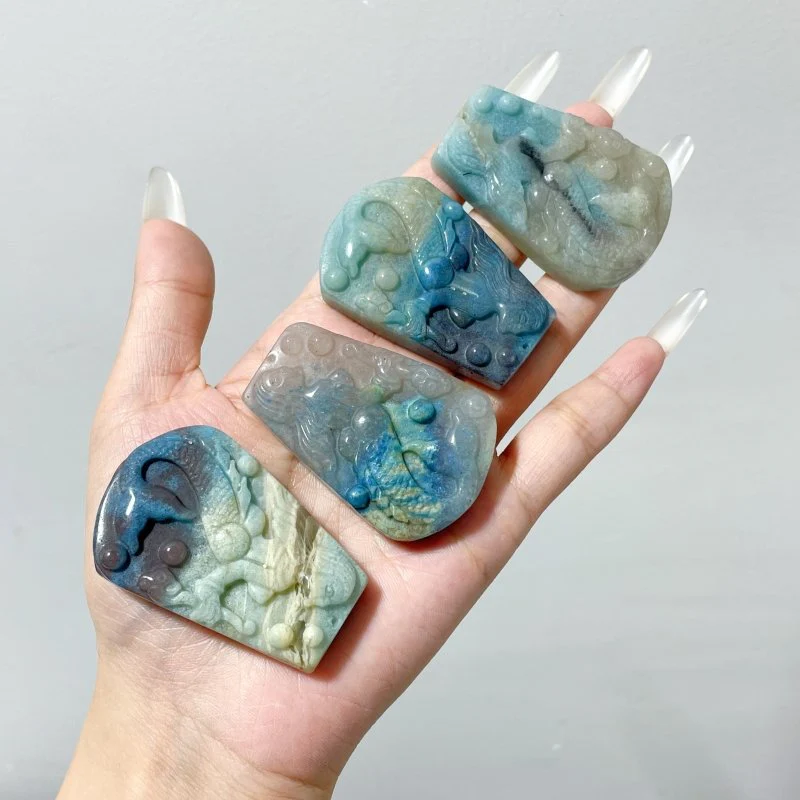 20 Pieces Trolleite Mermaid Carving Crystal Wholesale - Image 2