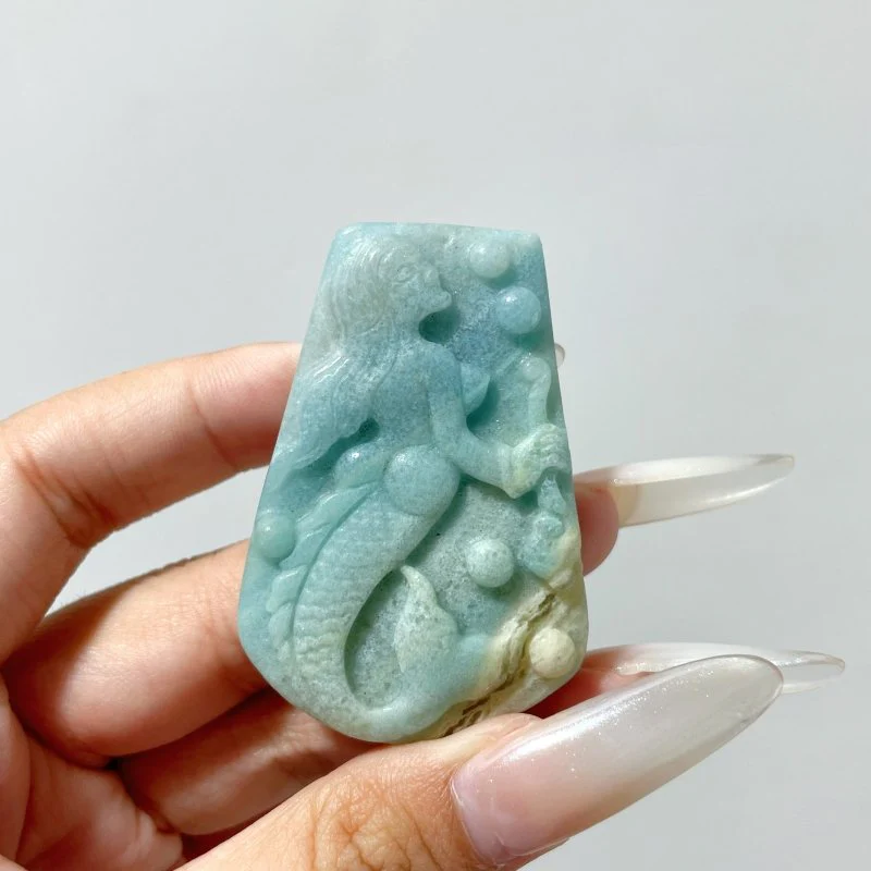 20 Pieces Trolleite Mermaid Carving Crystal Wholesale - Image 3