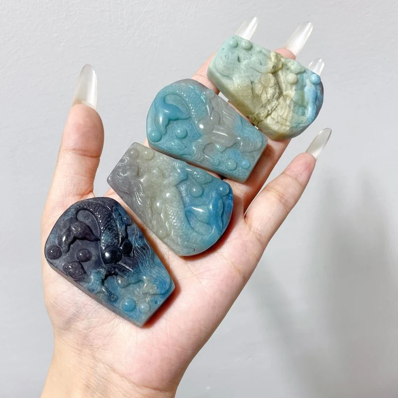 20 Pieces Trolleite Mermaid Carving Crystal Wholesale - Image 4