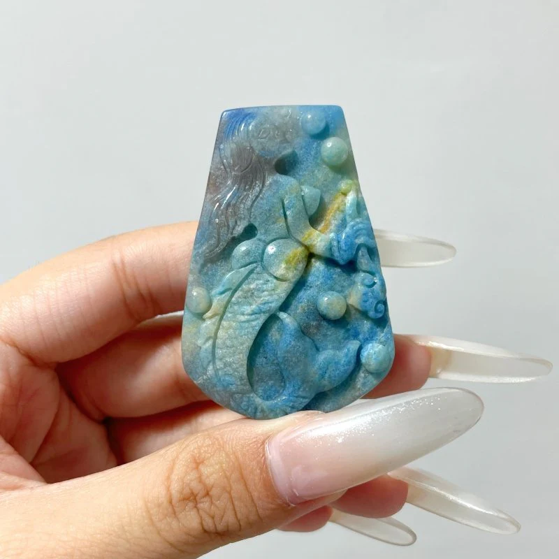 20 Pieces Trolleite Mermaid Carving Crystal Wholesale - Image 5