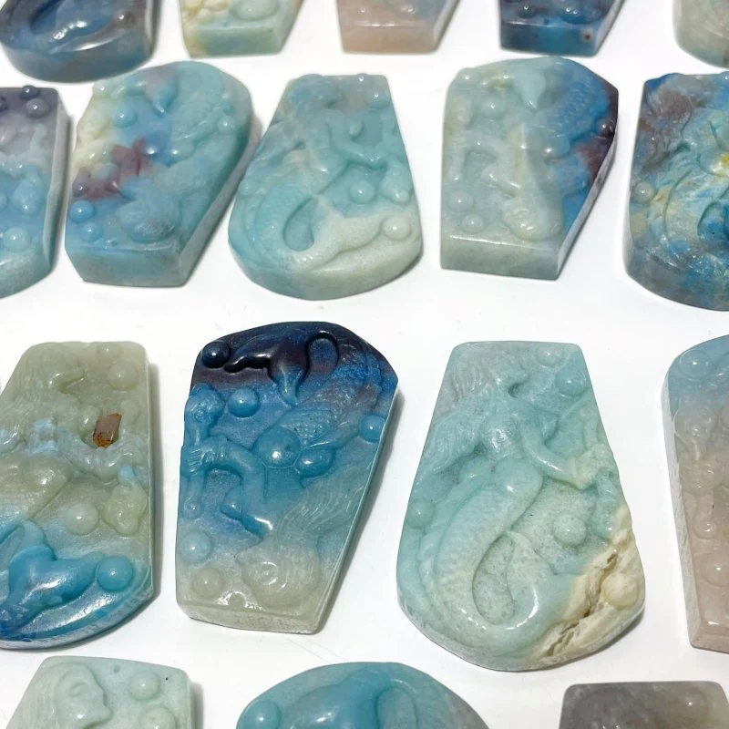 20 Pieces Trolleite Mermaid Carving Crystal Wholesale - Image 6