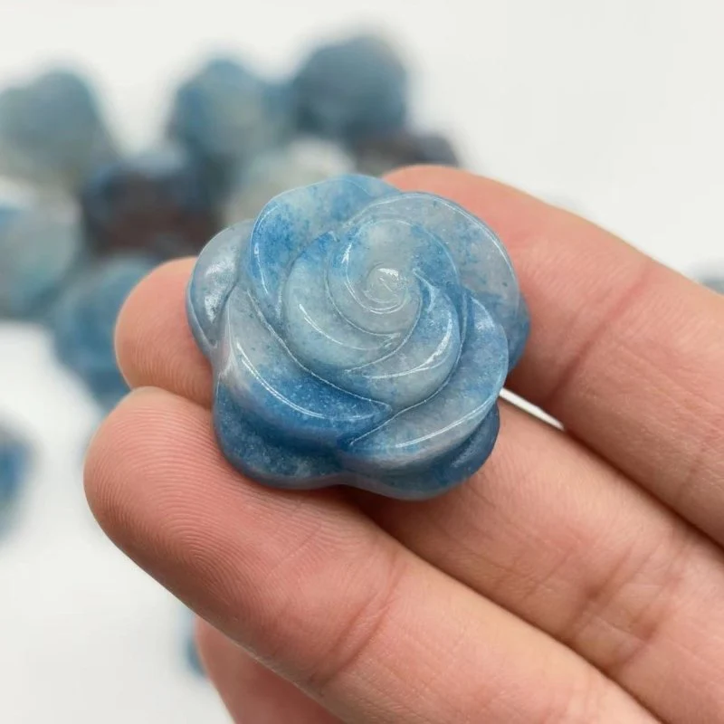 Trolleite Rose Flower Carving Crystal Wholesale - Image 4