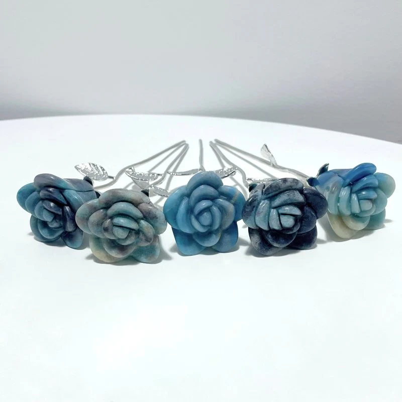 2 Types Trolleite Rose Flower Carving Wholesale #2 Shape - Image 3