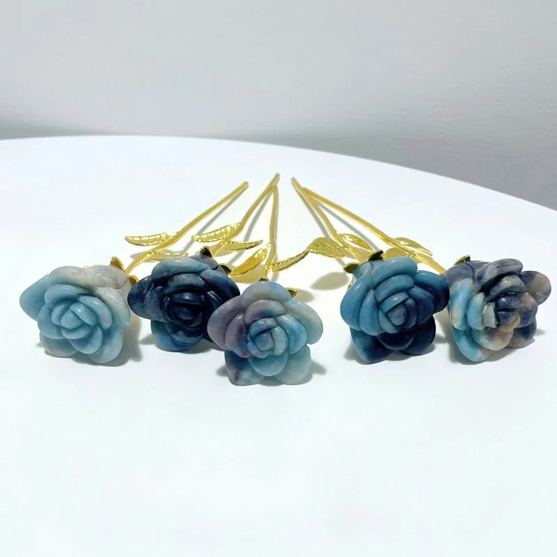 2 Types Trolleite Rose Flower Carving Wholesale #2 Shape - Image 5