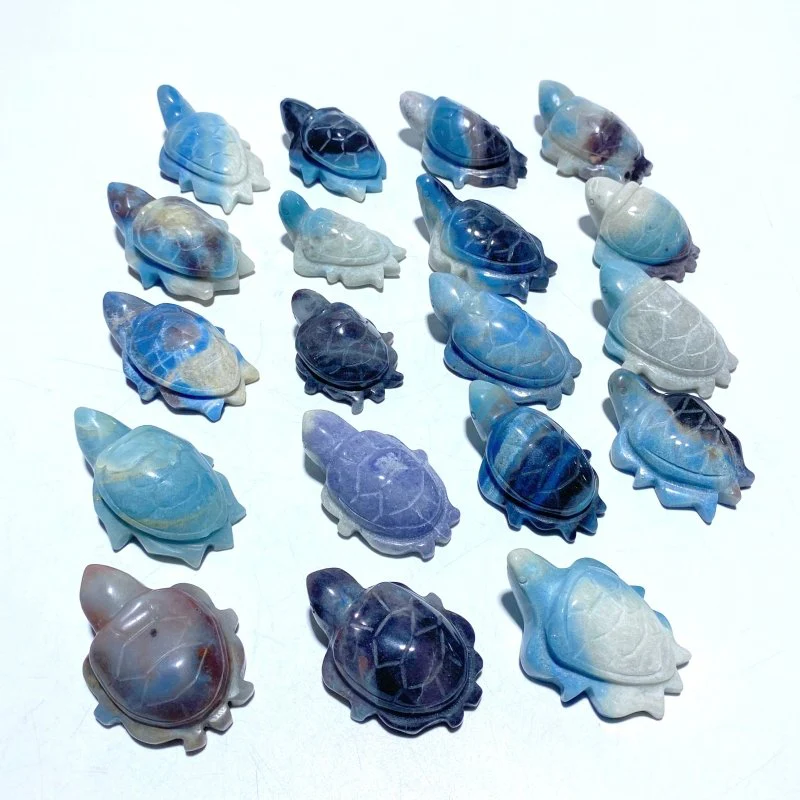 19 Pieces Trolleite Sea Turtle Carving