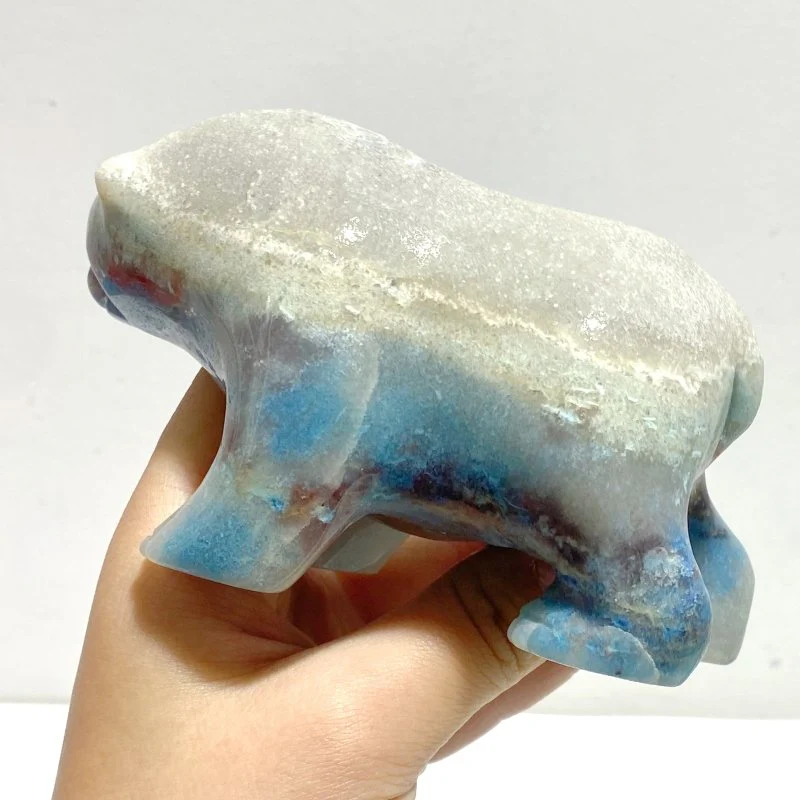 9 Pieces Trolleite Stone Bear Carving - Image 6