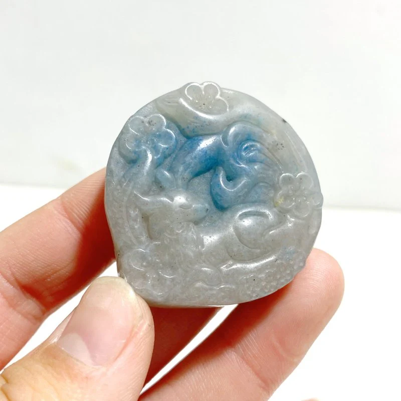 20 Pieces Trolleite Stone Deer Carving Clearance