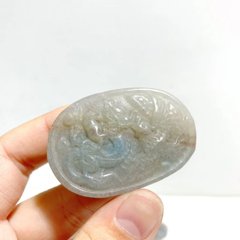 11 Pieces Trolleite Stone Dragon & Phoenix Crystal Carving - Image 2