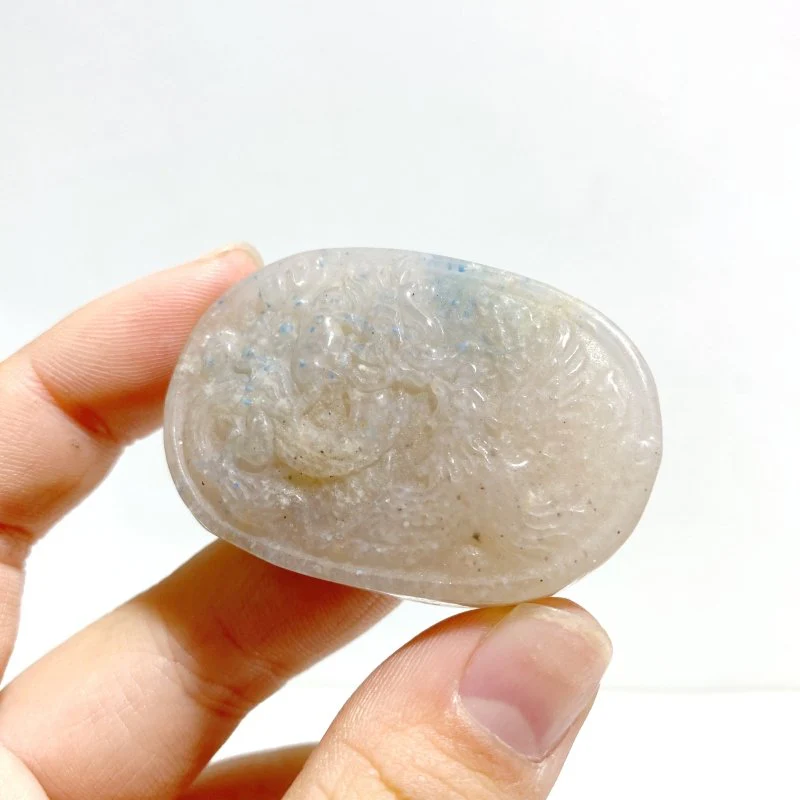 11 Pieces Trolleite Stone Dragon & Phoenix Crystal Carving - Image 3