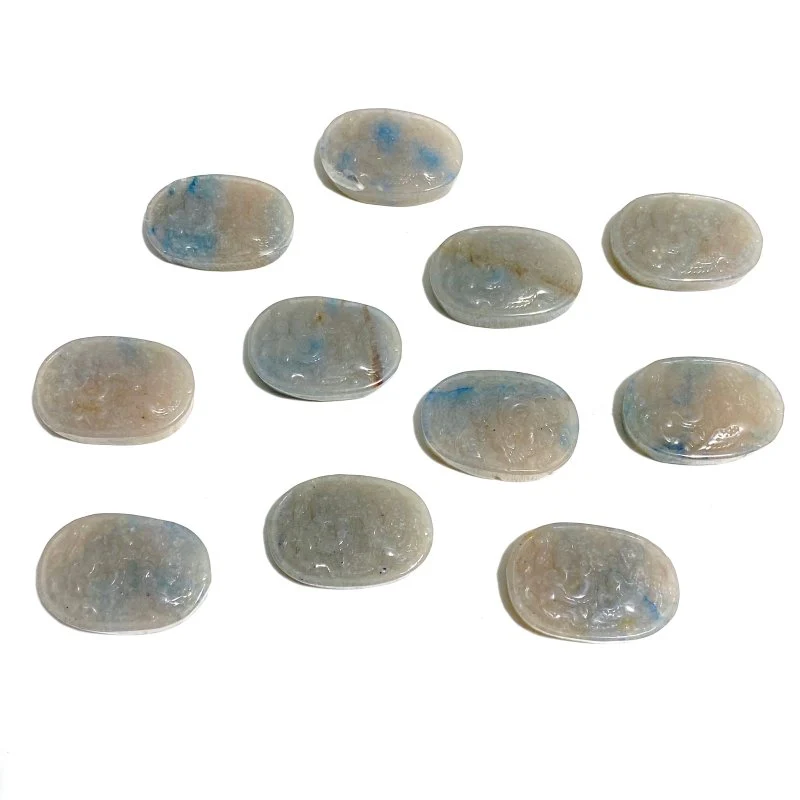 11 Pieces Trolleite Stone Dragon & Phoenix Crystal Carving - Image 4