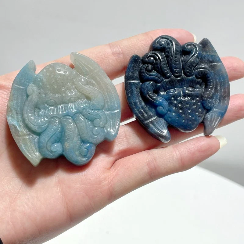 13 Pieces Trolleite Stone Goddess Crystal Carving - Image 3