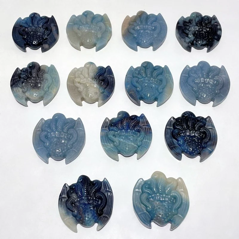 13 Pieces Trolleite Stone Goddess Crystal Carving - Image 6
