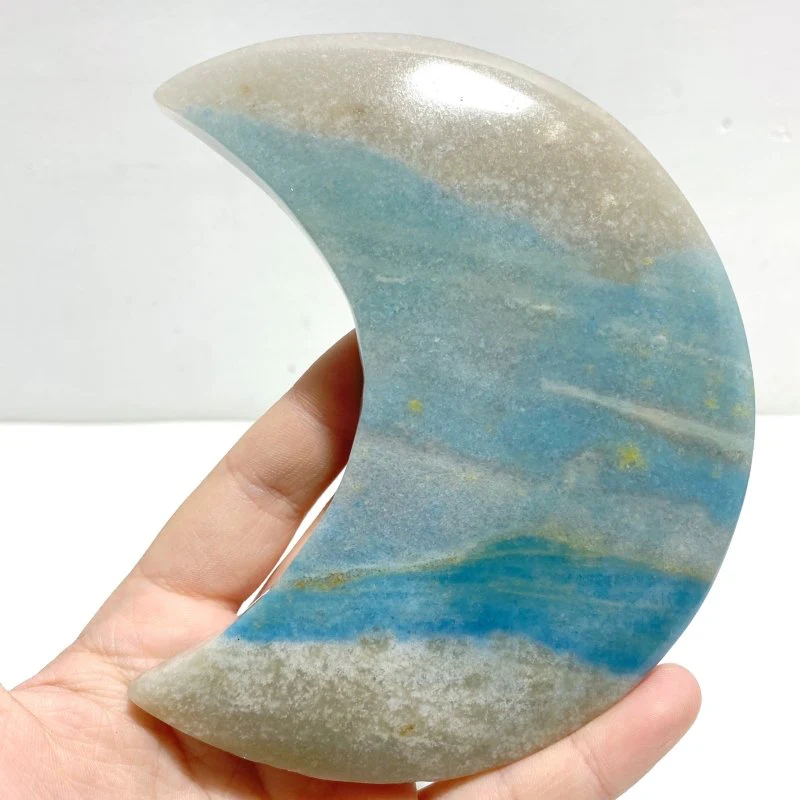 5 Pieces Trolleite Stone Moon With Stand - Image 5