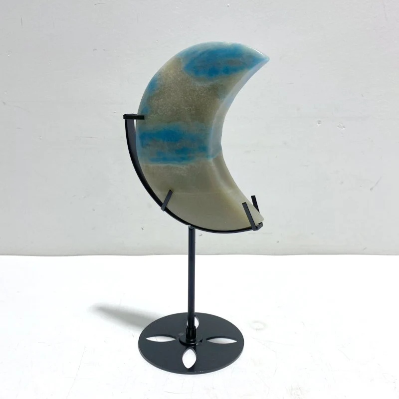 5 Pieces Trolleite Stone Moon With Stand - Image 6
