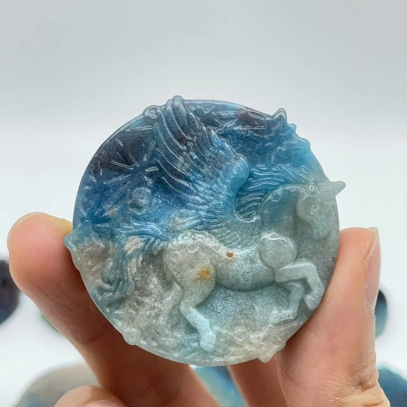 11 Pieces Trolleite Stone Pegasus Crystal Carving - Image 5