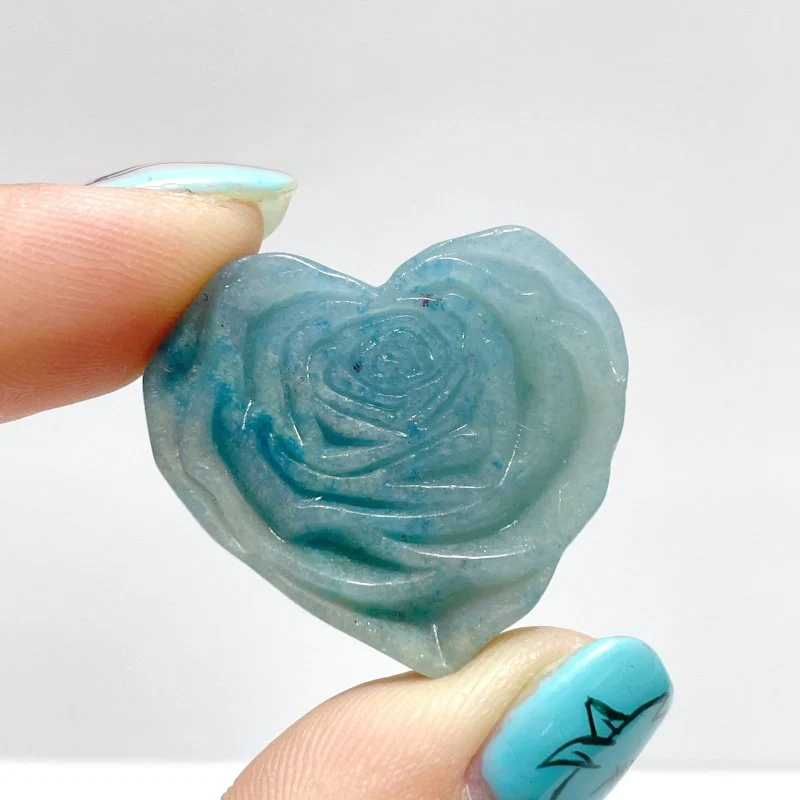 Trolleite Stone Rose Flower Heart Shape Carving Wholesale - Image 2