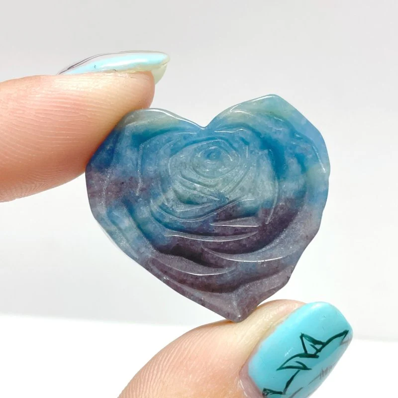 Trolleite Stone Rose Flower Heart Shape Carving Wholesale - Image 3