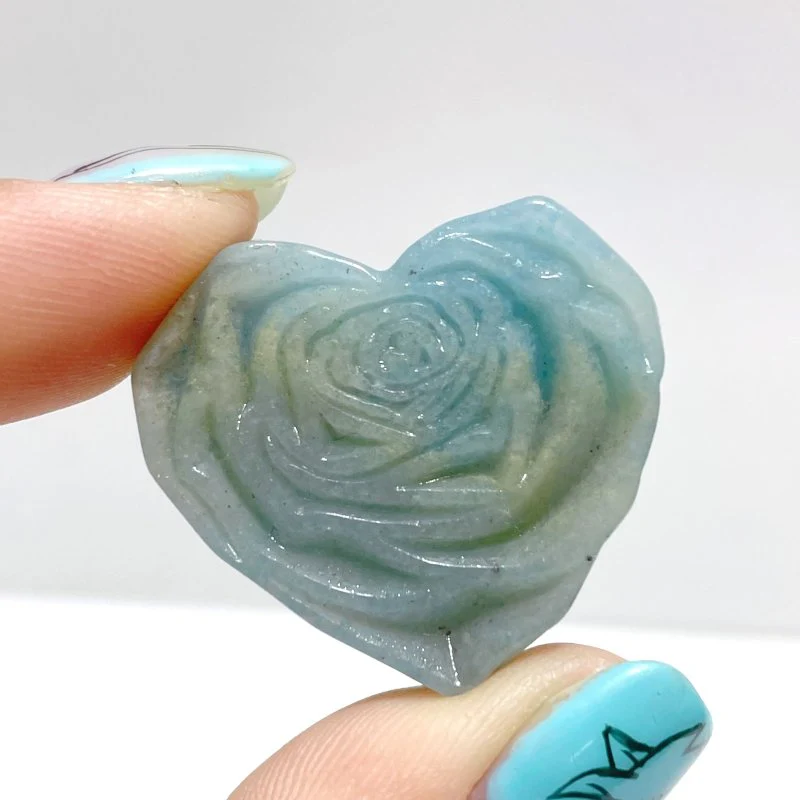 Trolleite Stone Rose Flower Heart Shape Carving Wholesale - Image 4