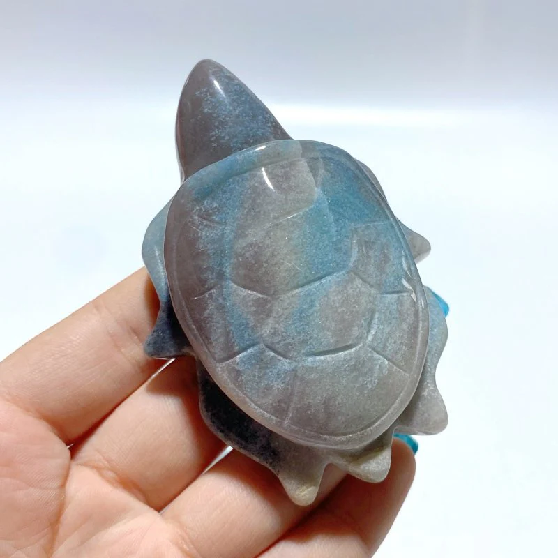 15 Pieces Trolleite Stone Sea Turtles Carving - Image 2