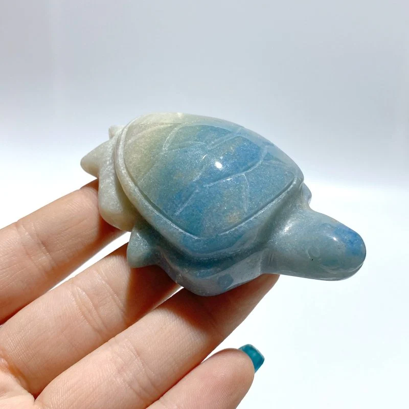 15 Pieces Trolleite Stone Sea Turtles Carving - Image 3