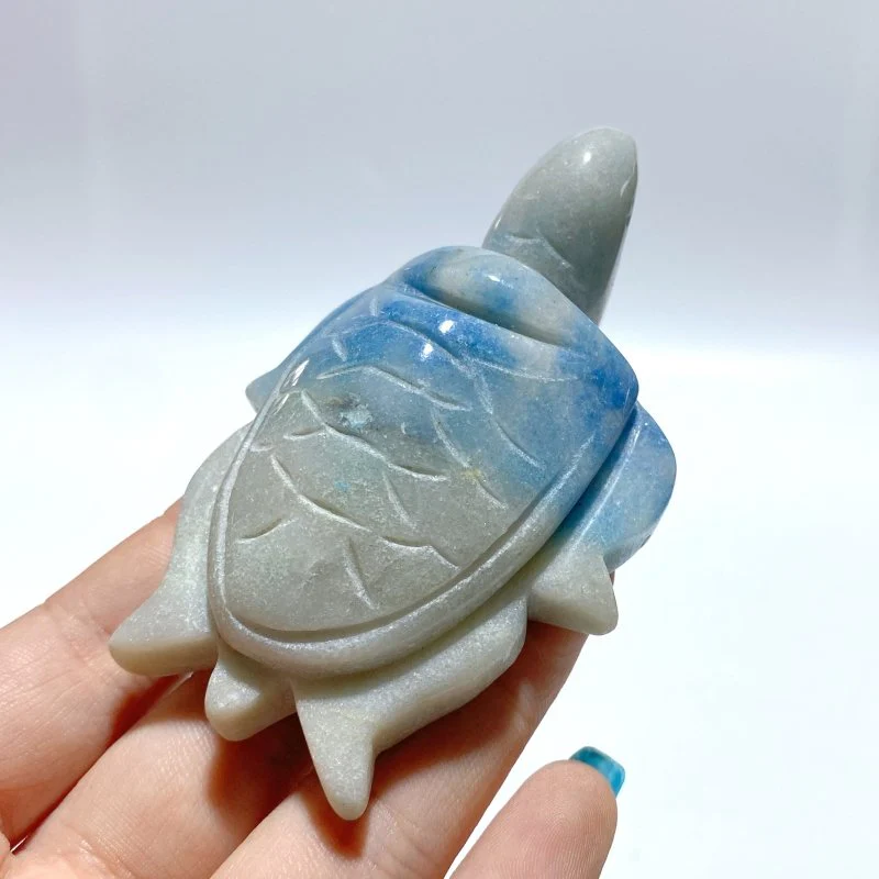 15 Pieces Trolleite Stone Sea Turtles Carving - Image 6