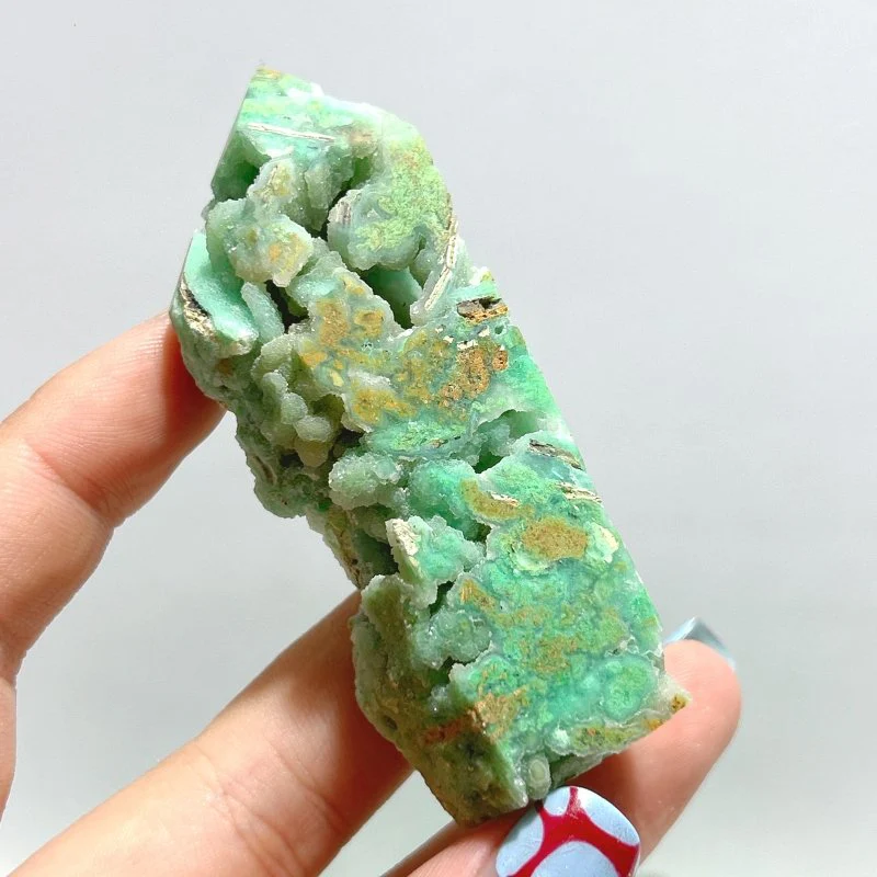 48 Pieces Indonesia Turquoise Druzy Geode Tower Points - Image 2