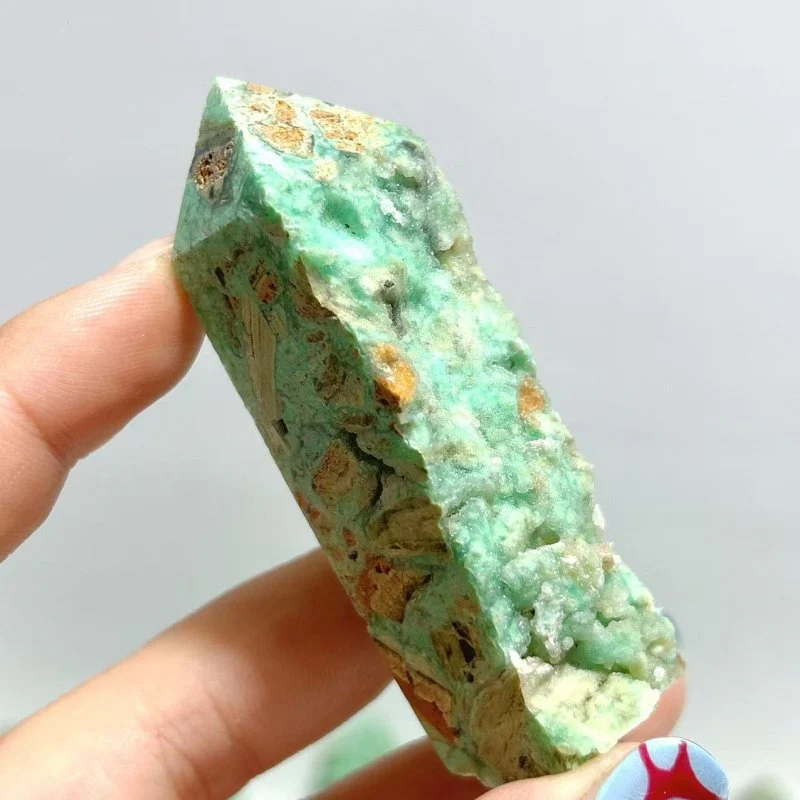 48 Pieces Indonesia Turquoise Druzy Geode Tower Points - Image 4