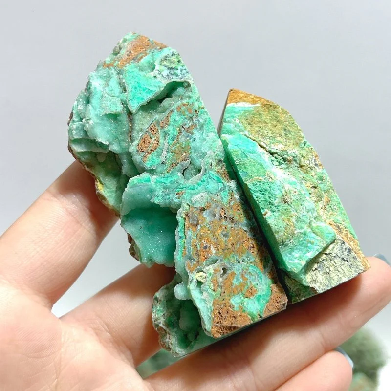 48 Pieces Indonesia Turquoise Druzy Geode Tower Points - Image 5
