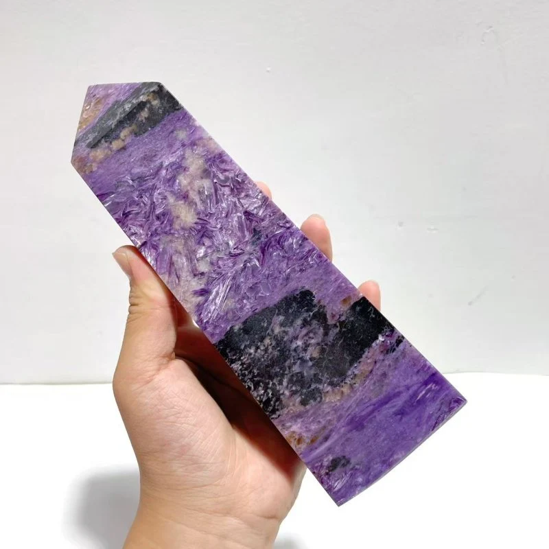 Unique 20.5CM Charoite Tower Point - Image 2