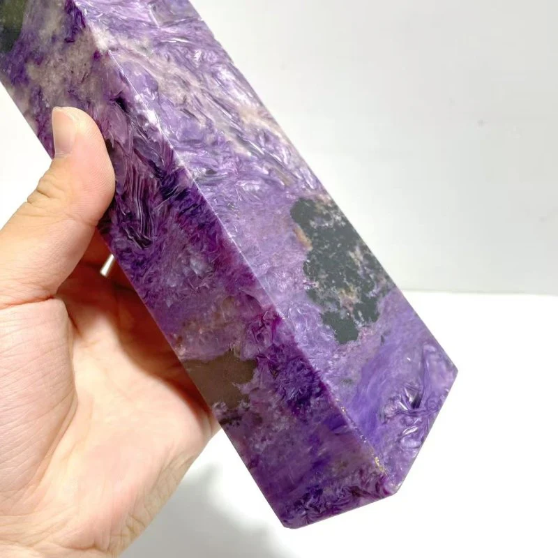 Unique 20.5CM Charoite Tower Point - Image 4