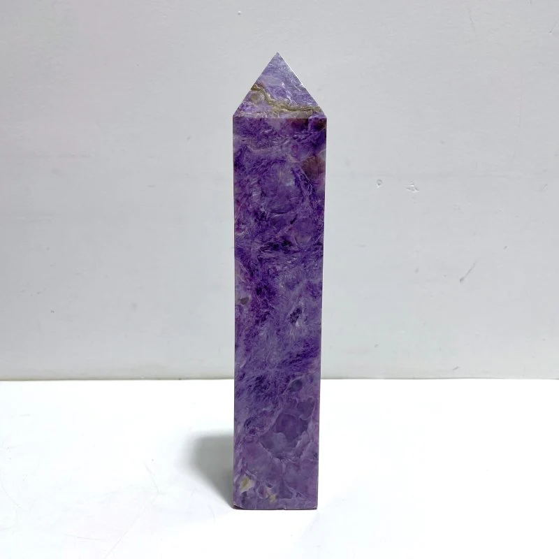 Unique 23CM Charoite Tower Point
